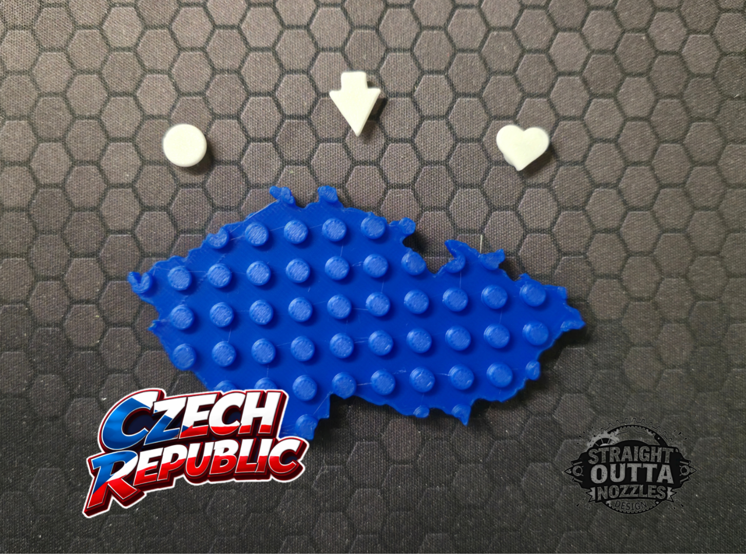 L-E-G-O inspirierte Karte "Czech Republic"