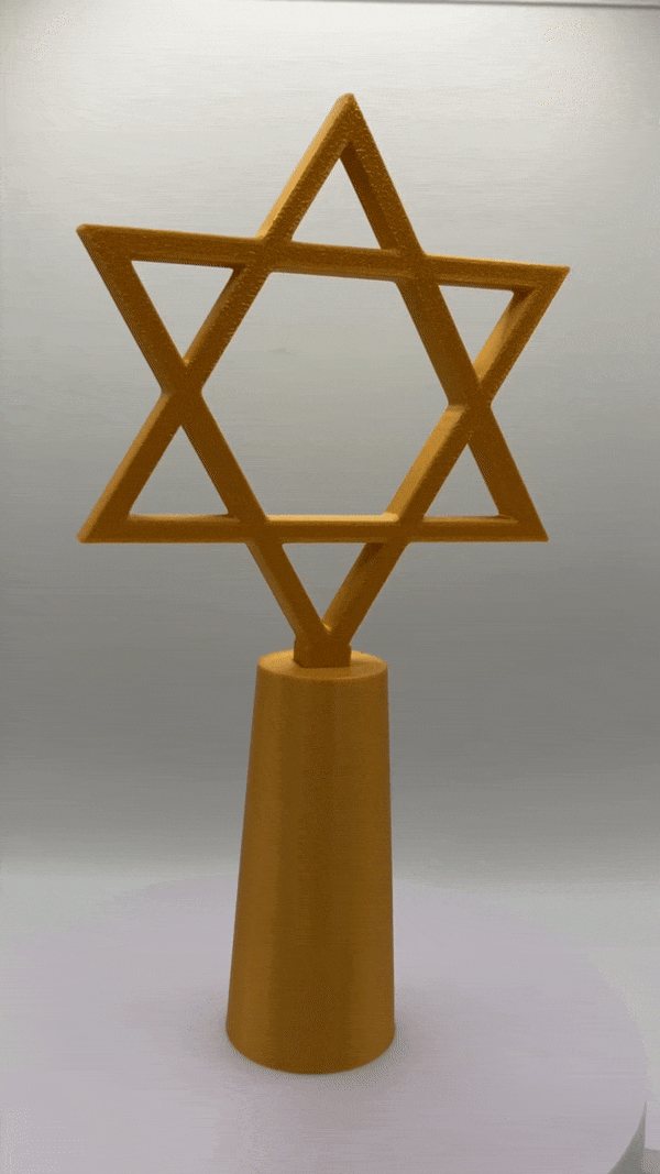 Hanukkah Bush tree topper, version 2