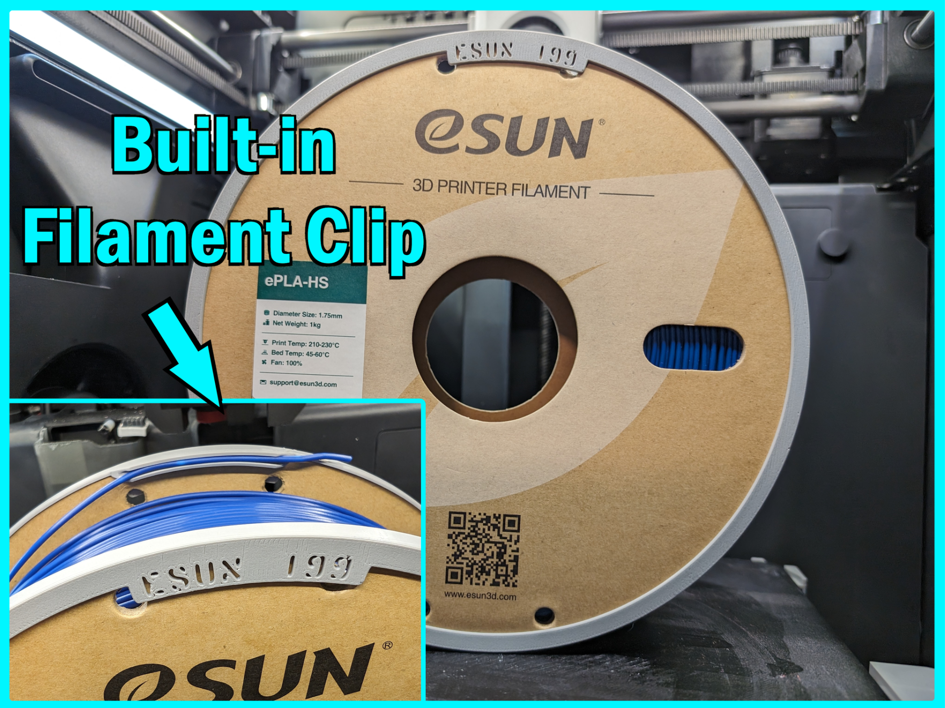 eSUN AMS Cardboard Spool Adapter 198-199-200mm