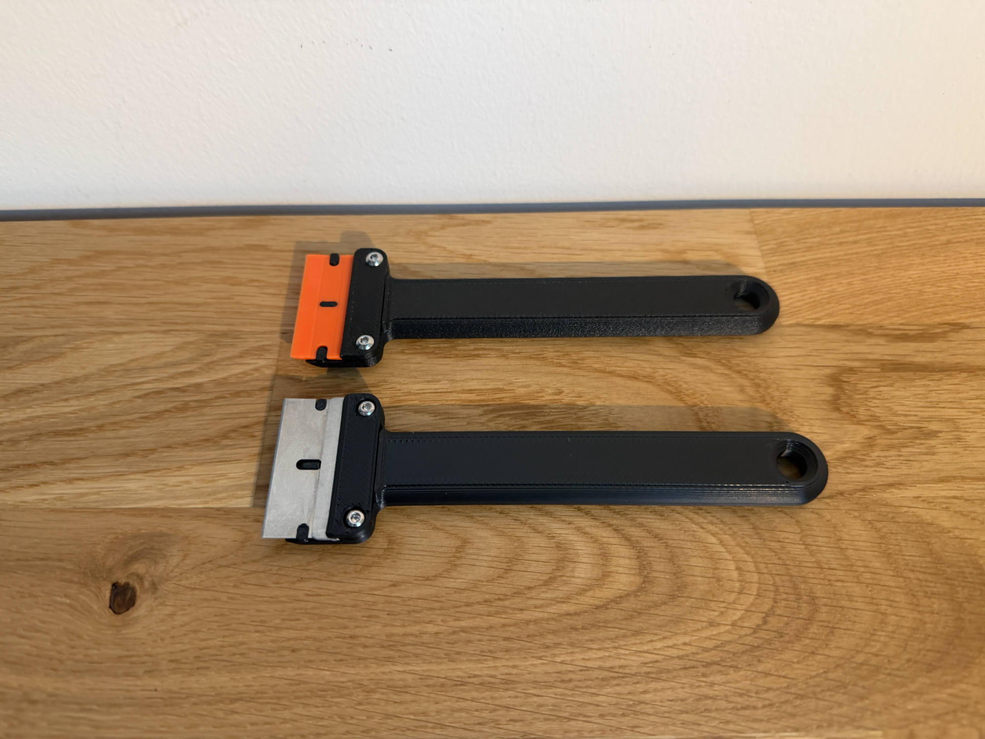 Scraper -- Long handle,  Plastic & Metal blade