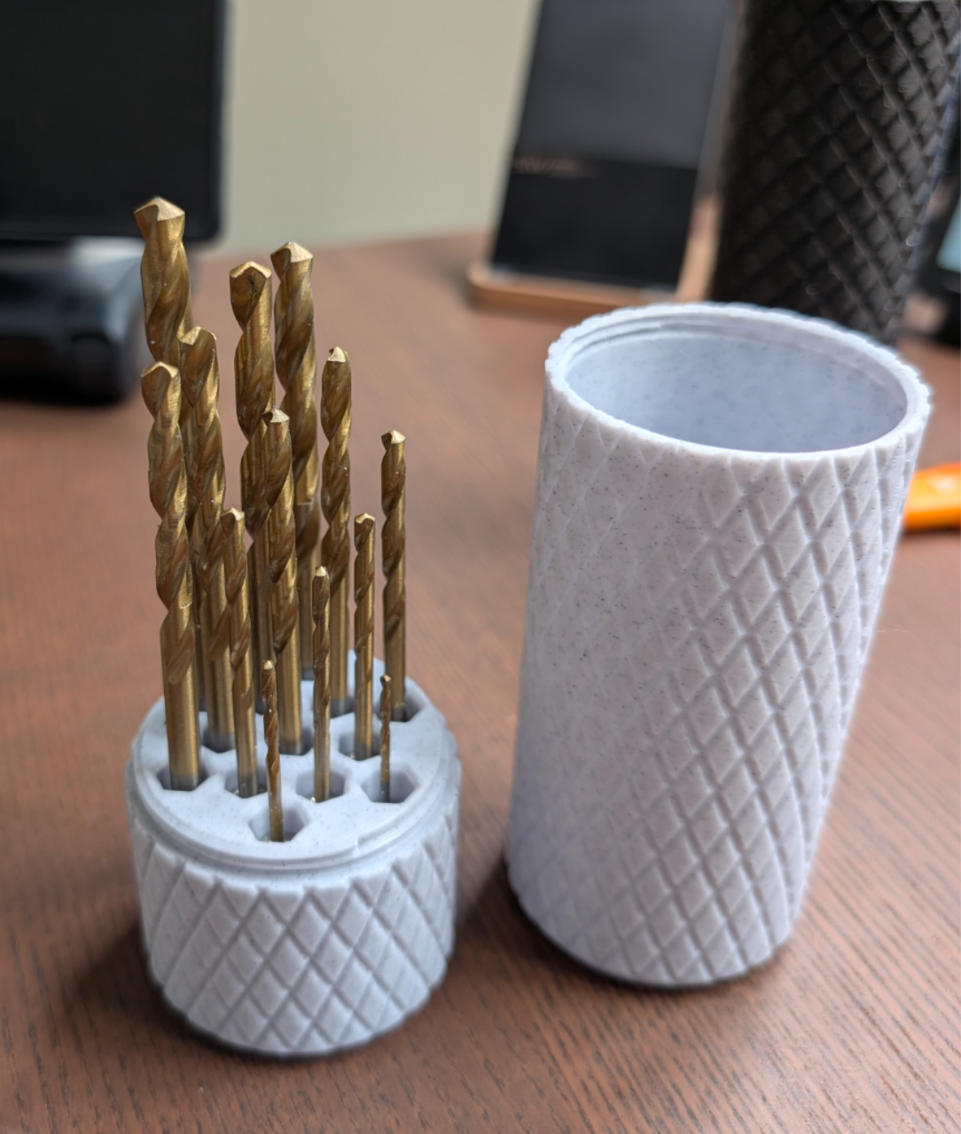 Hex drill bit set storage box