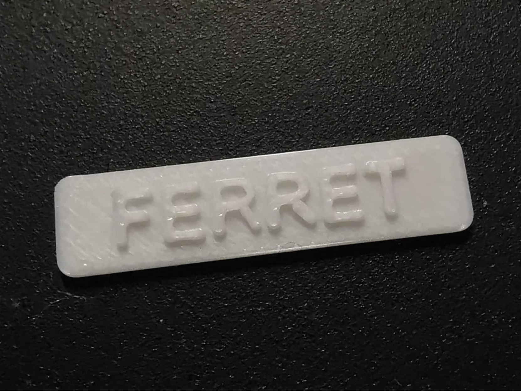Ferret License Plate for Model Cars