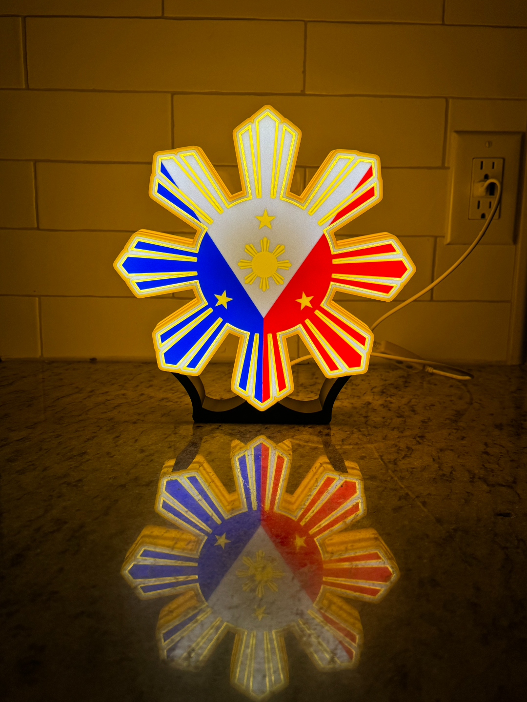 Filipino Flag Light Box