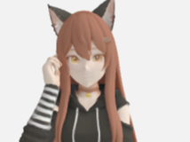 Anime Cat-Girl standing