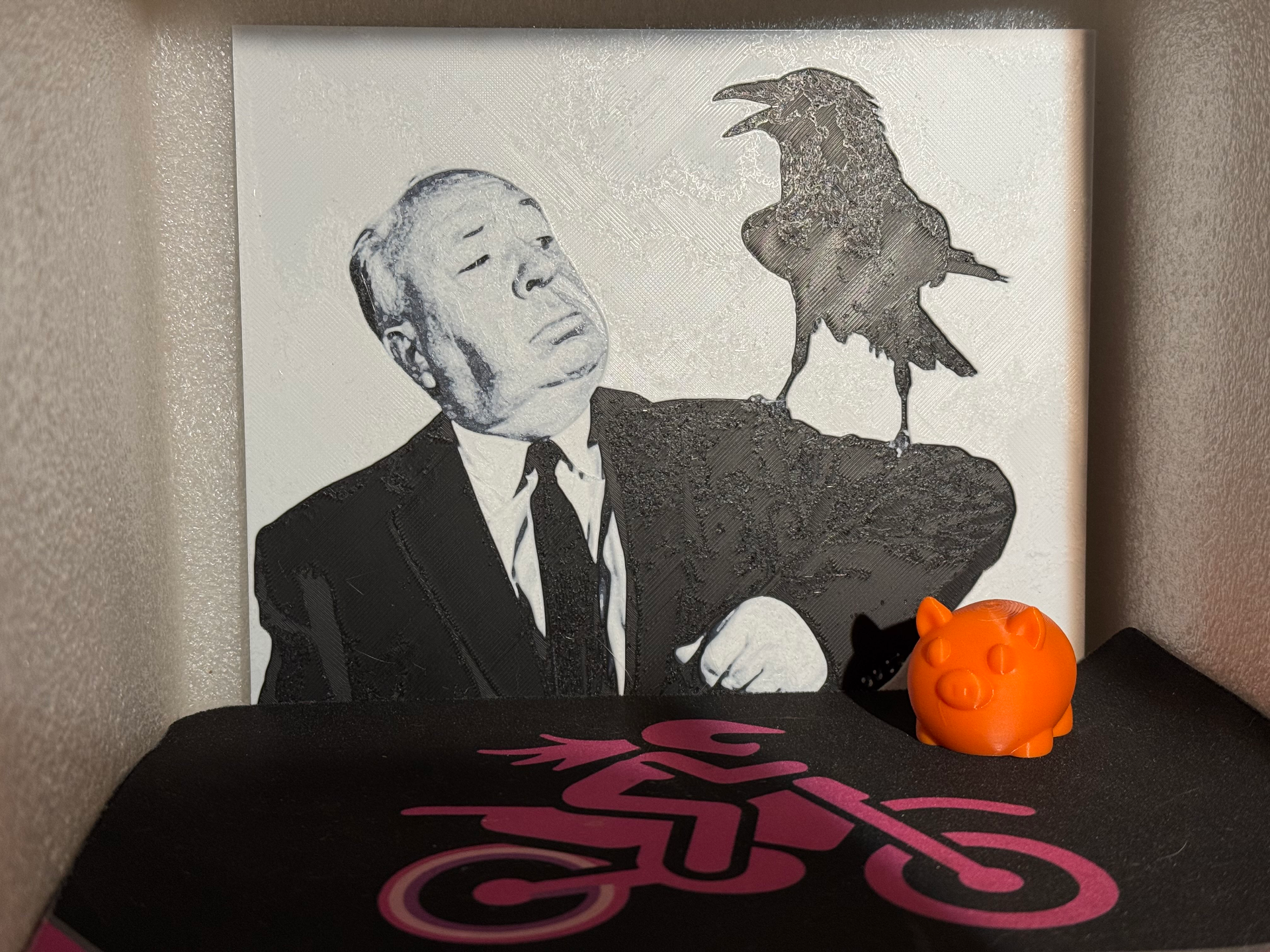 Alfred Hitchcock - The Birds Hueforge print
