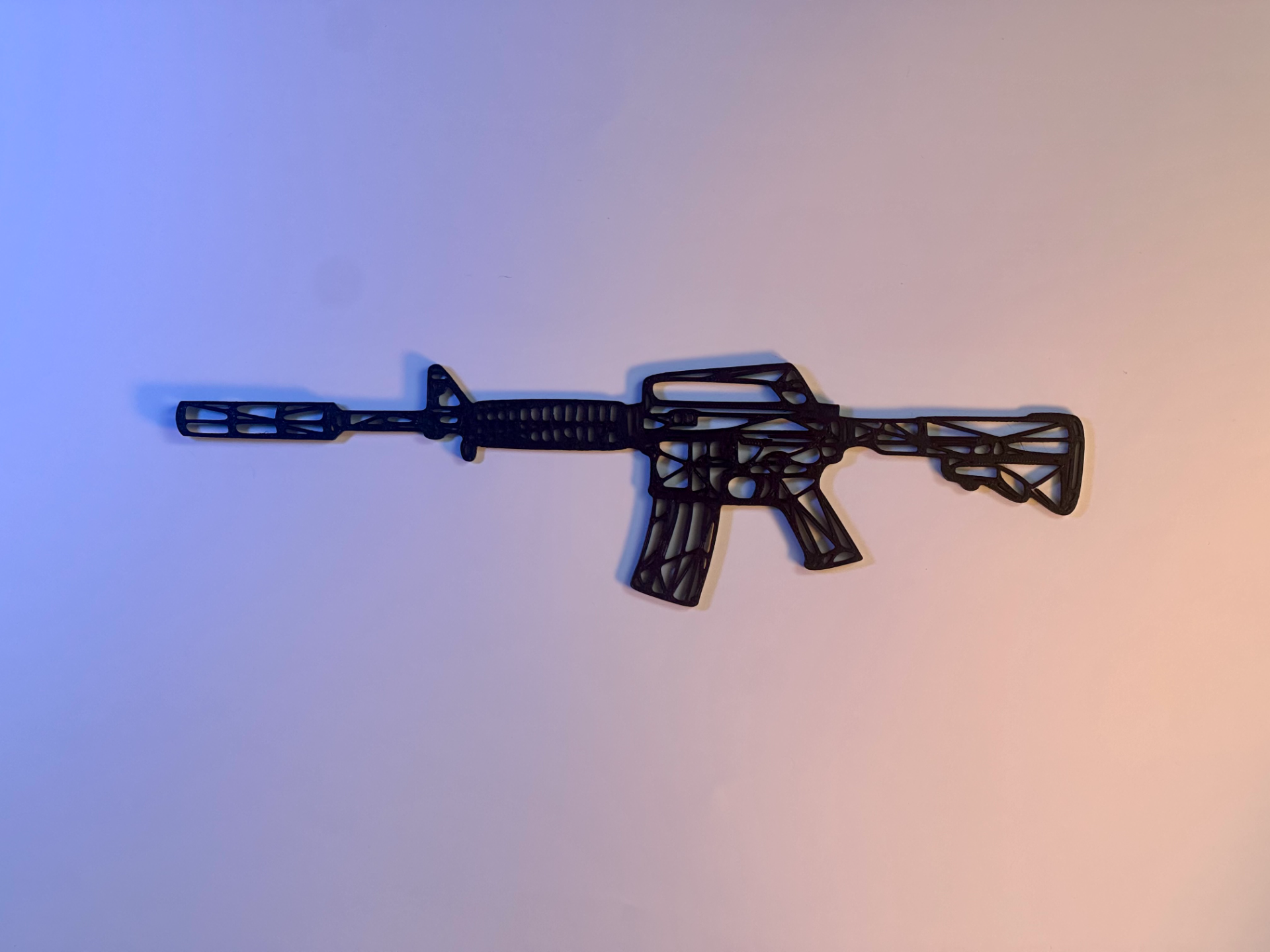 Art mural Low Poly M4A1-S CSGO / CS2