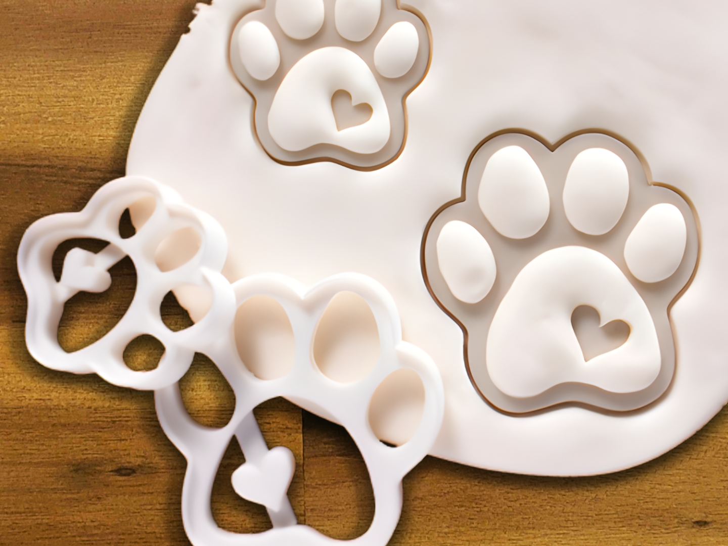 Cute dog paw cookie cutter