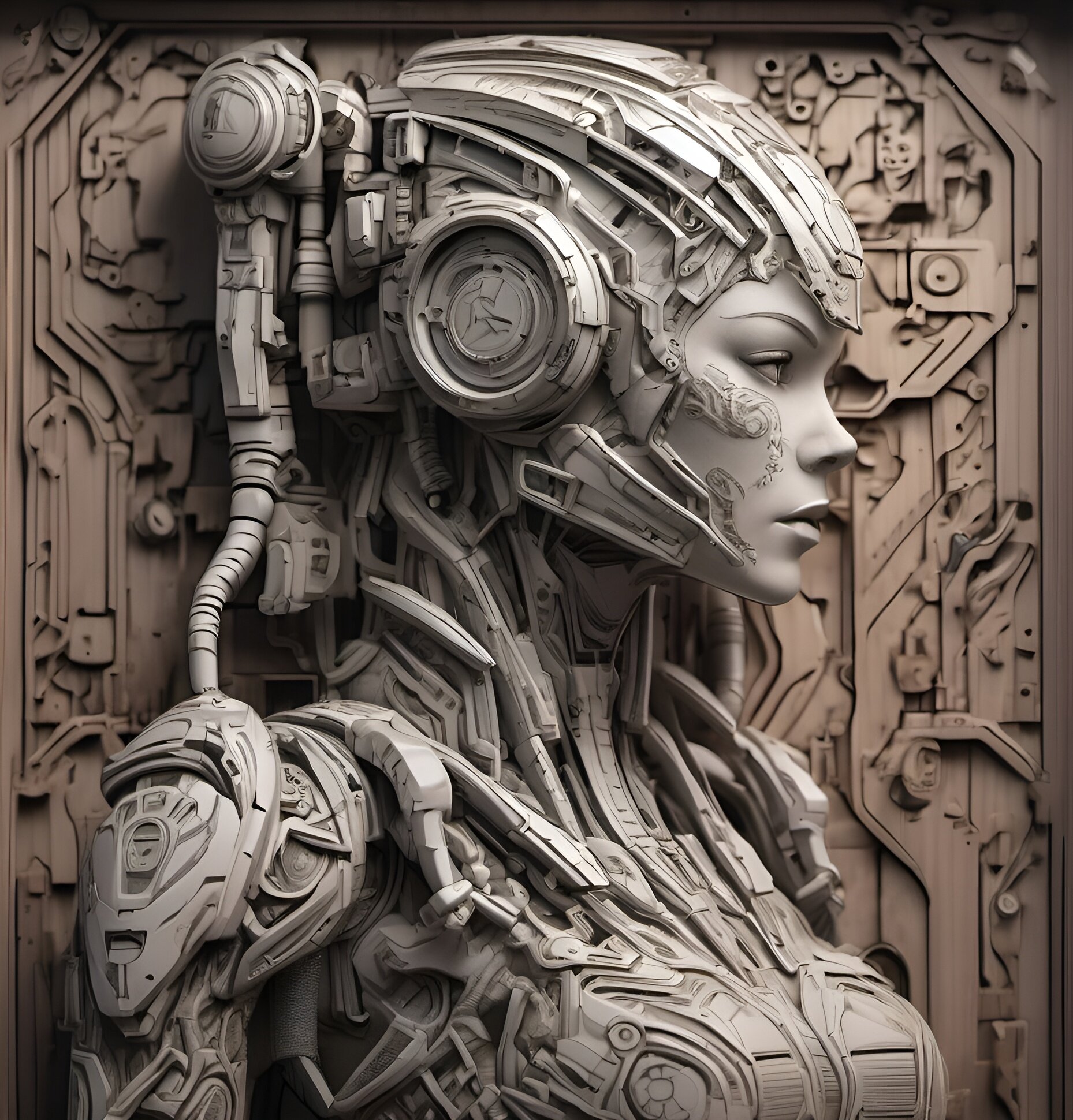 Mech girl 4 - Hueforge