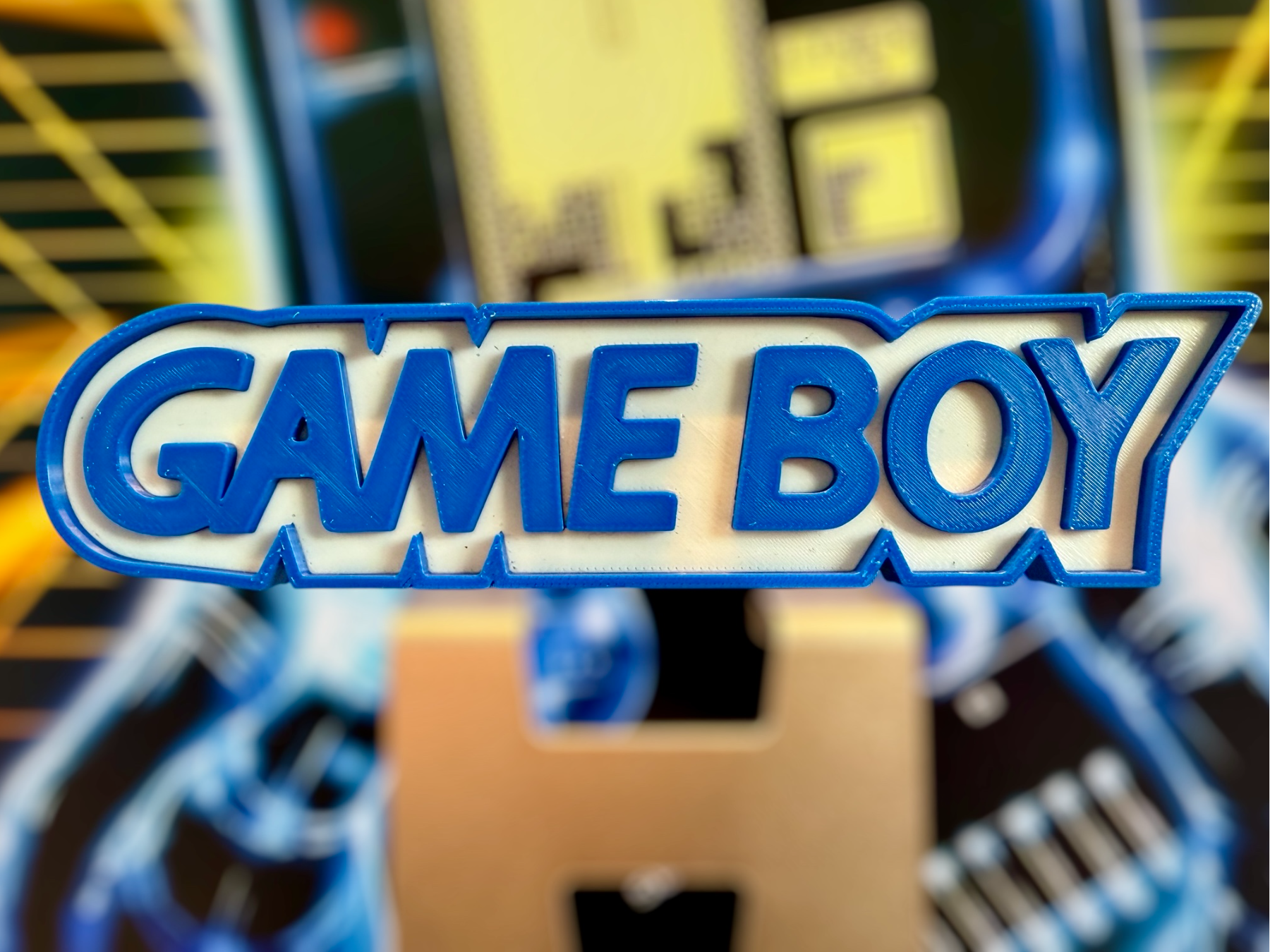 Game Boy-inspirierter Display-Aufsteller