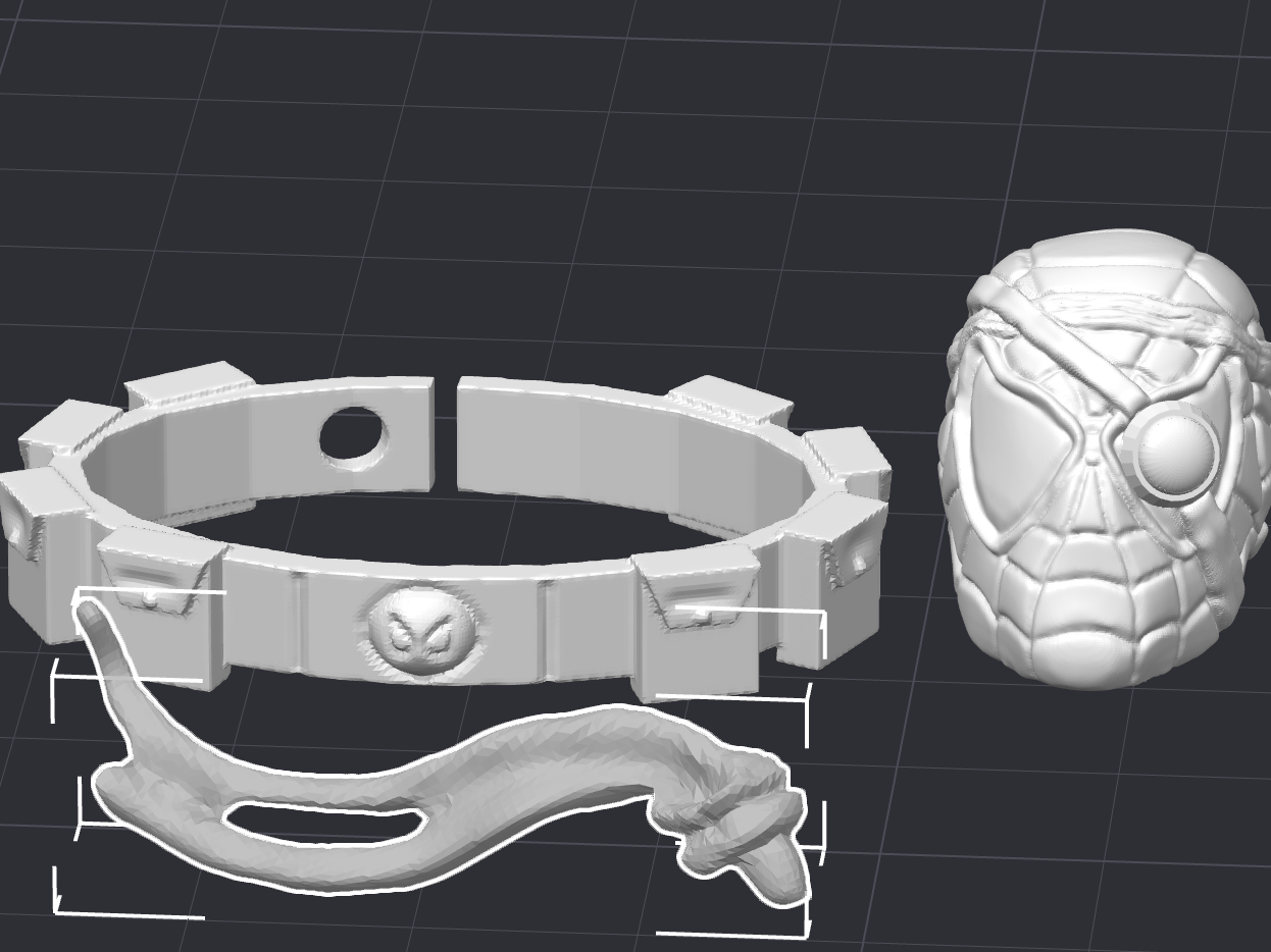 Cyborg Spider Man Sculpt Replacment