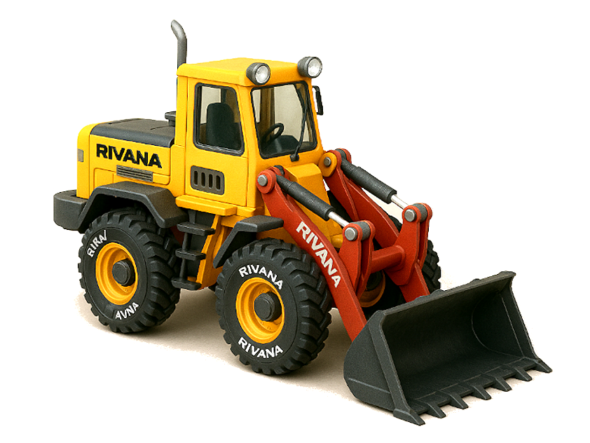 Yellow Front Loader with Movements