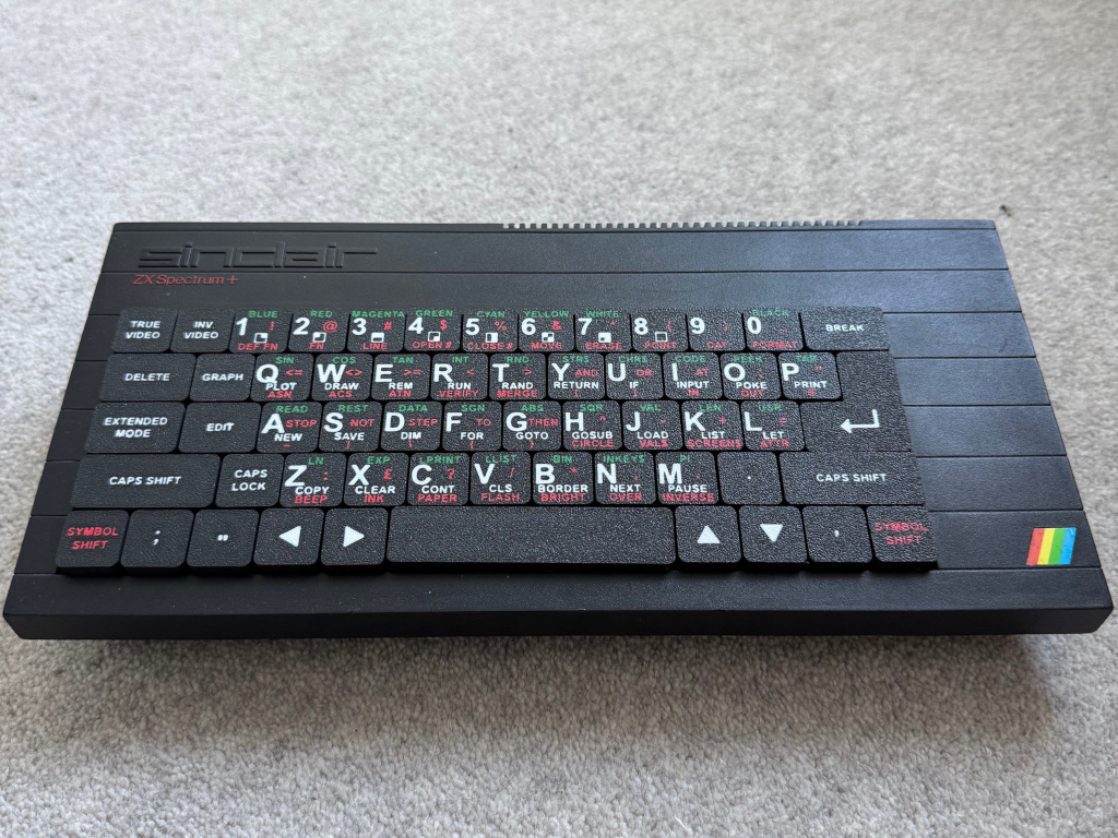 Sinclair ZX Spectrum+ 48k & 128k Toastrack KeyCaps