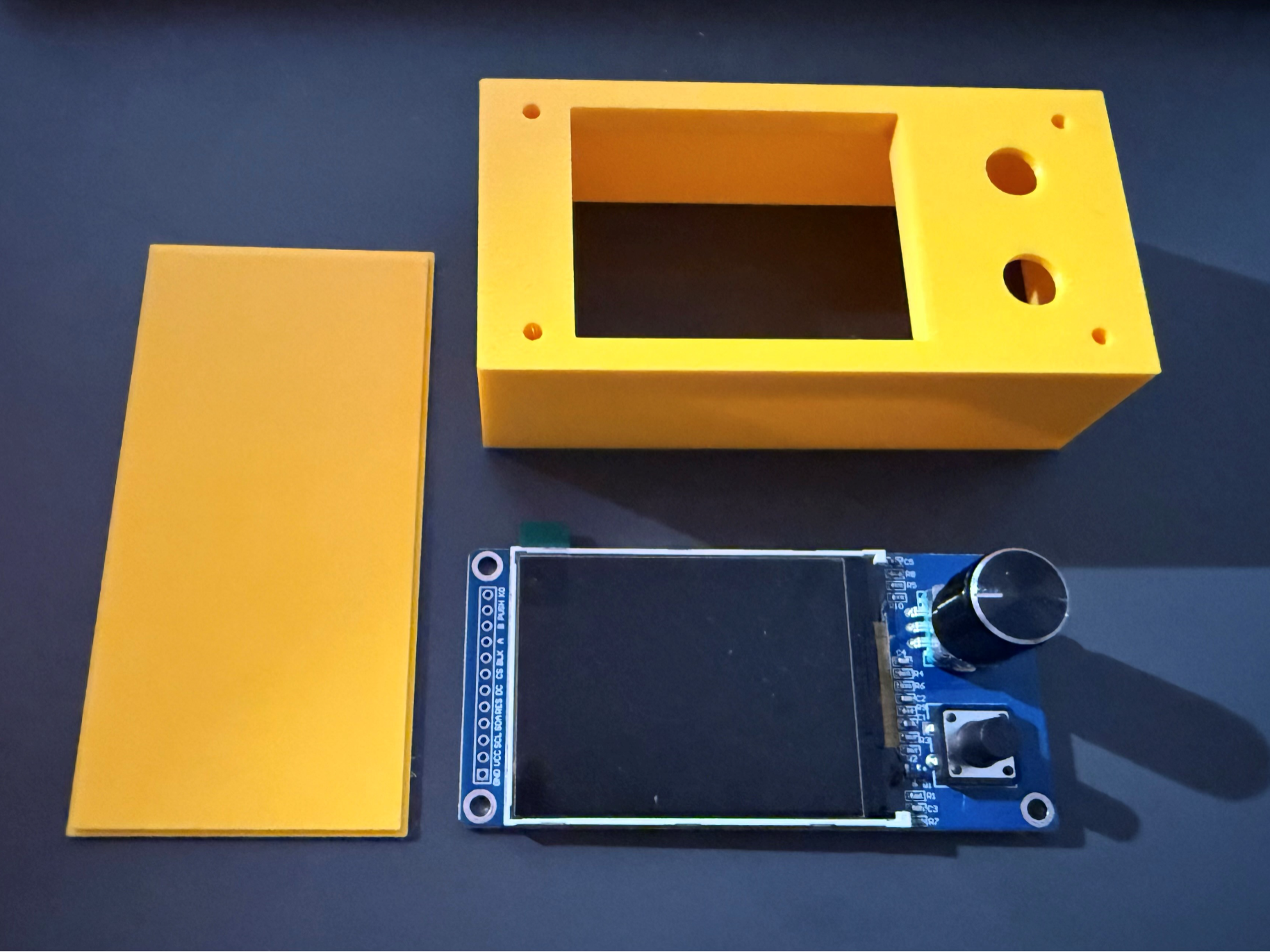Display case for 2.4" TFT with encoder