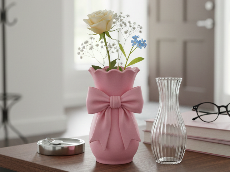 Coquette Bow Vase