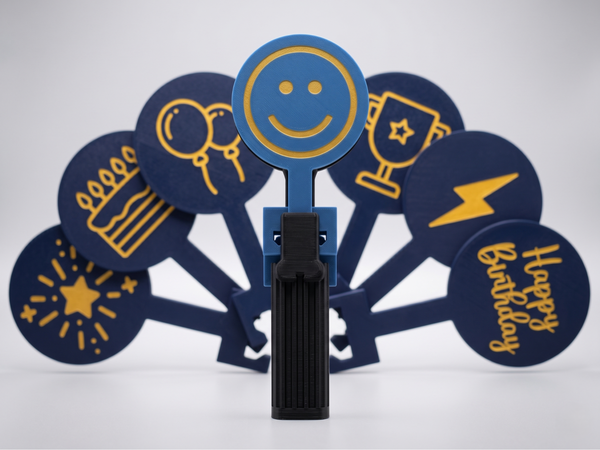 Clapper Noisemaker with 8 Swappable Paddles