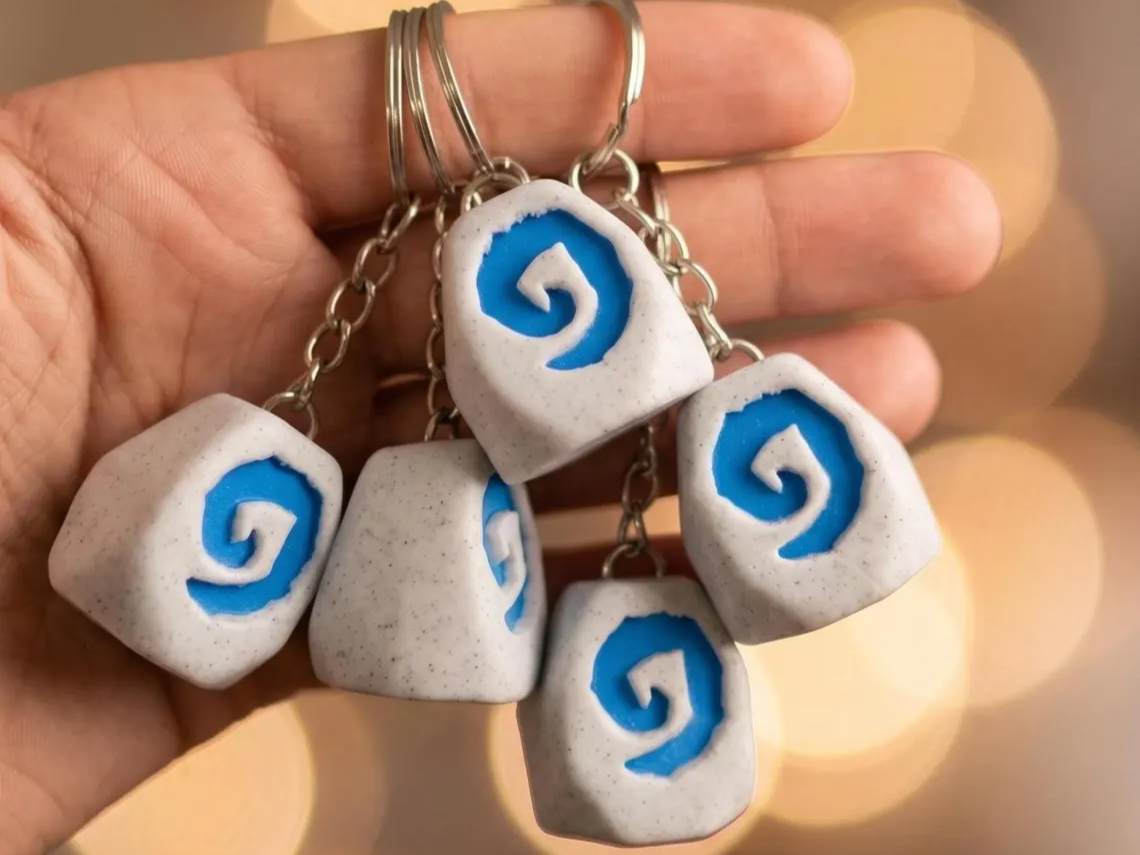 Hearthstone Keychain - World of warcraft gift