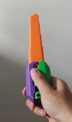 EDC Telescopic gravity fidget knife(sword)——伸缩萝卜刀剑