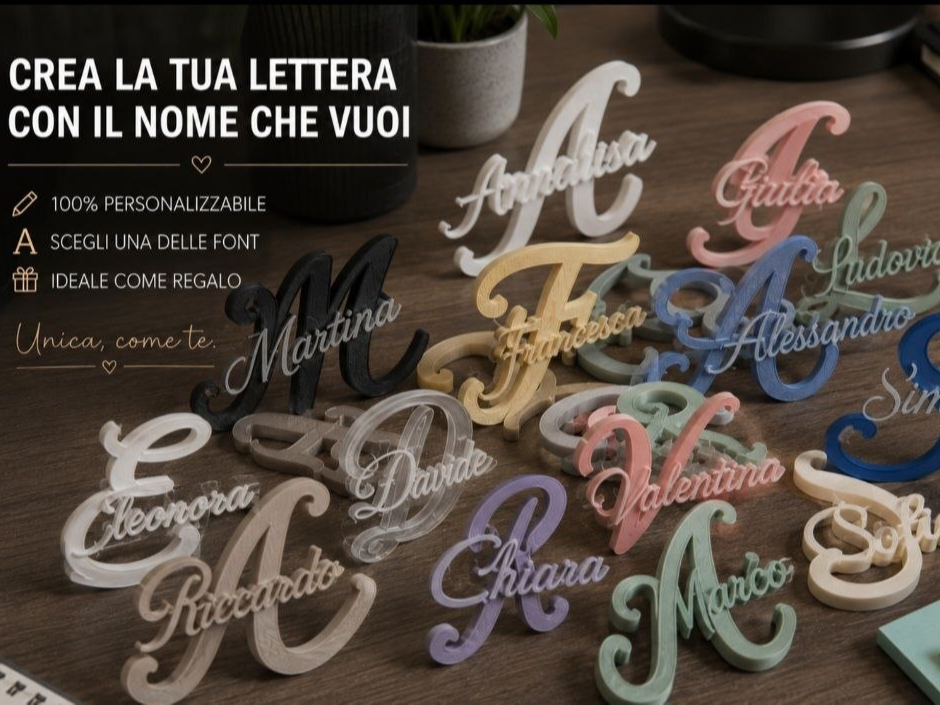 letter with personalized name parametric