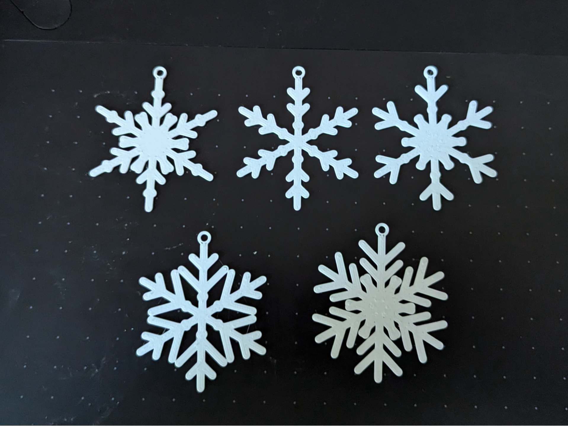 Print-Ready Christmas Snowflakes