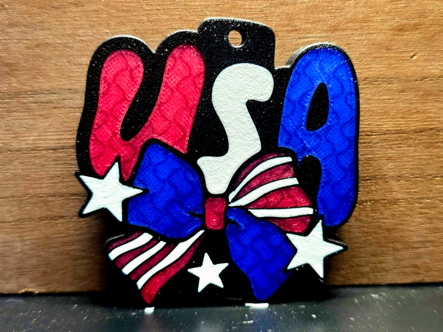 Soda Can Opener (Nail Saver) USA Flag