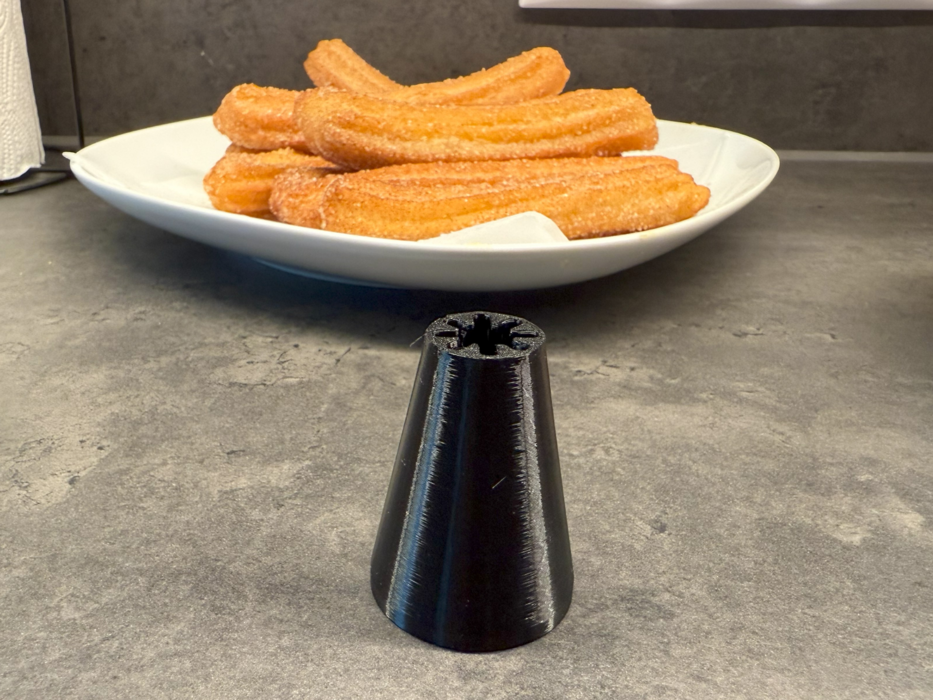 Churro nozzle for cake piping bag