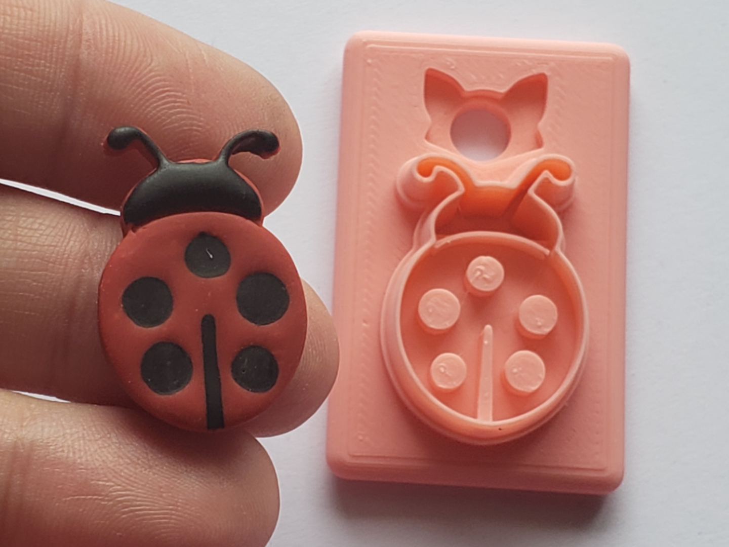 Lady Bug Lady Bird Polymer Clay Earring Cutter