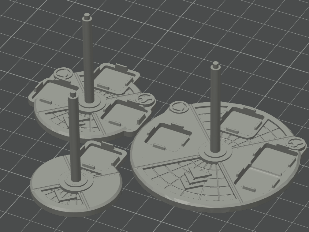 BFG Bases Remix with peg and magnet holes