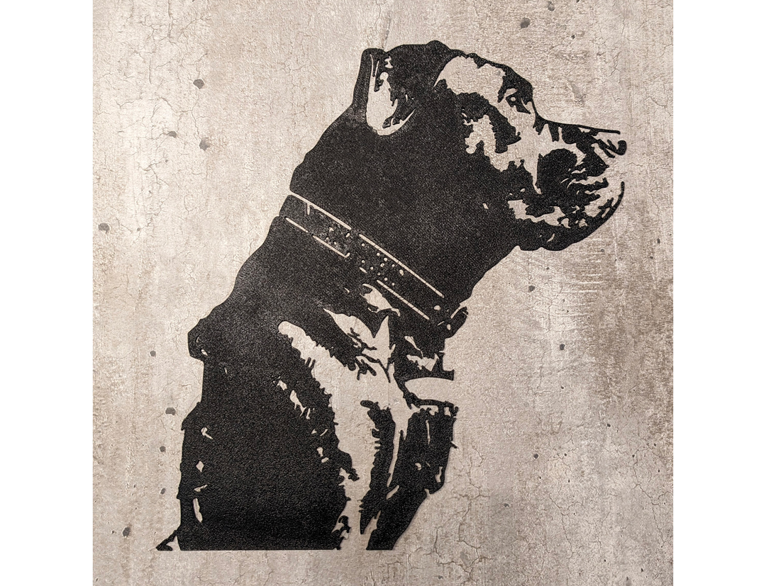 2D Dog Wall Art