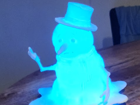 Large melting snowman