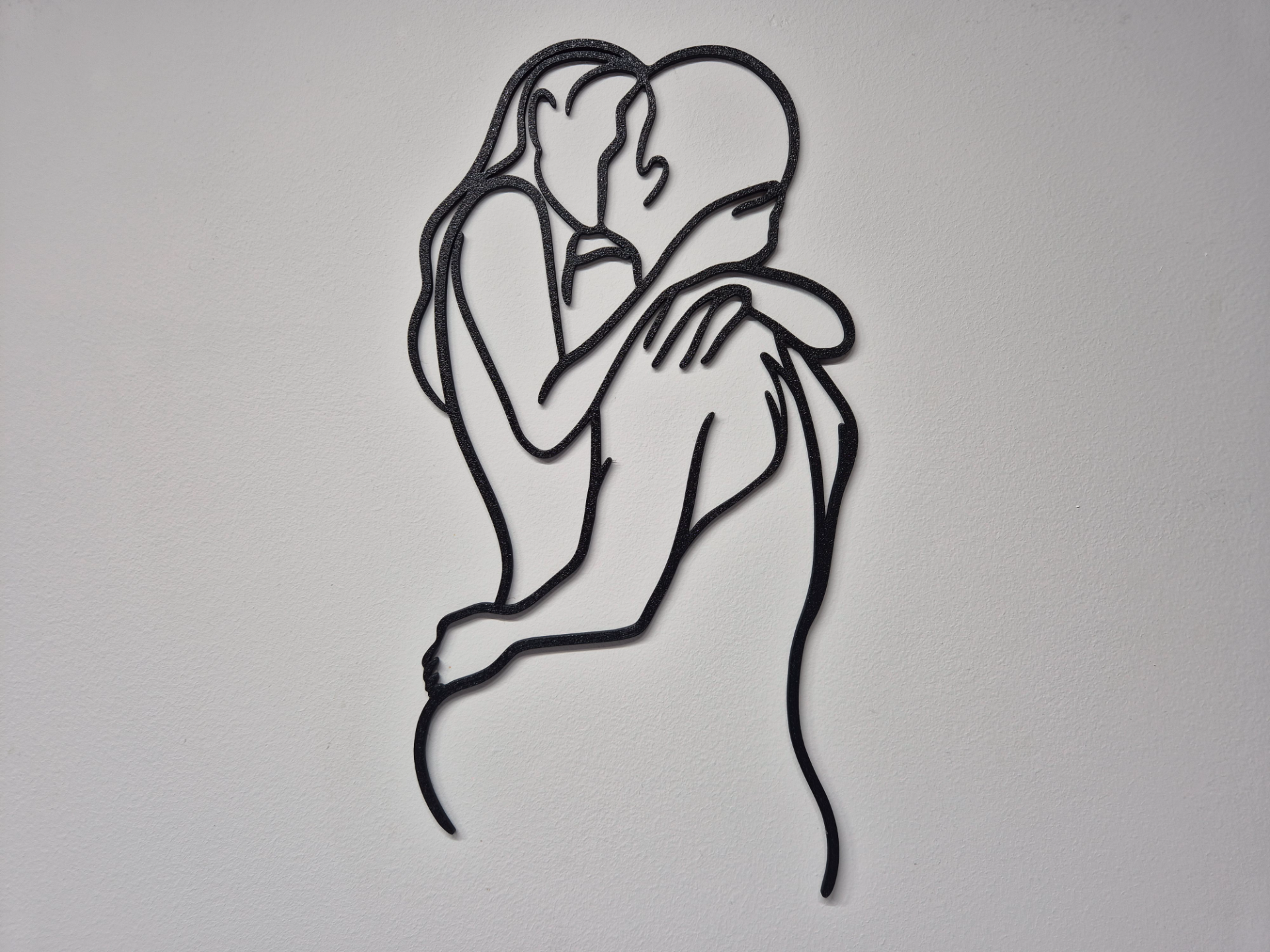 Kissing couple wallart