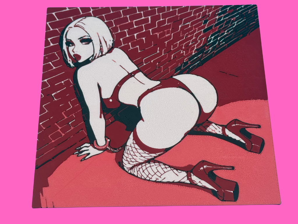 Sexy Color Girl Pop Art - Red #1