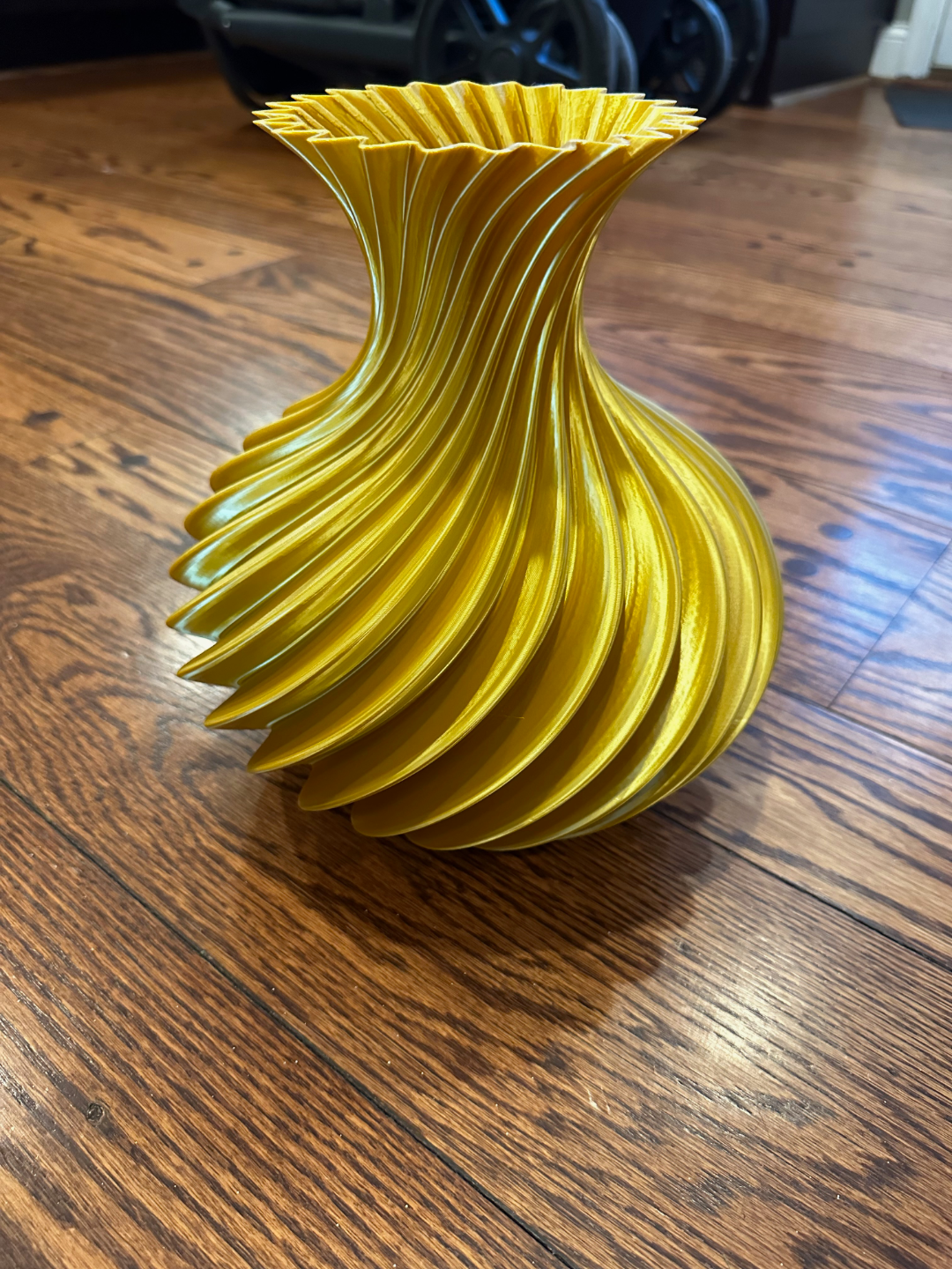 Wide Twisted Vase