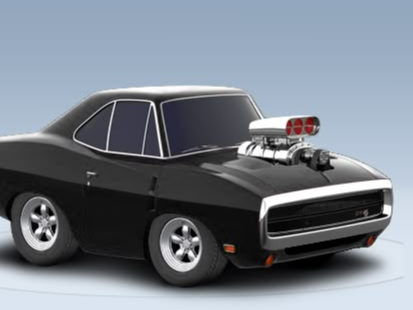 Chibi Muscle Car - Dom's '70 Dodge Charger R/T