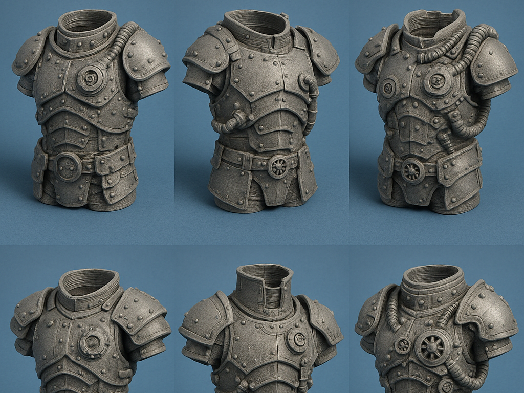 Steampunk Armor Torso Bust Collection