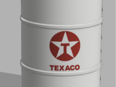 TEXACO bidone portapenne