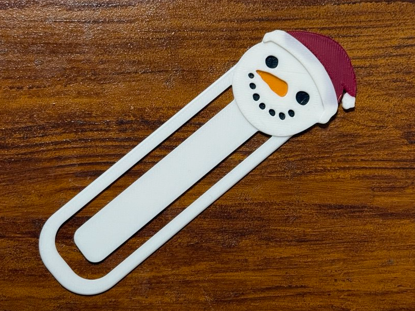 Snow Man Book Mark