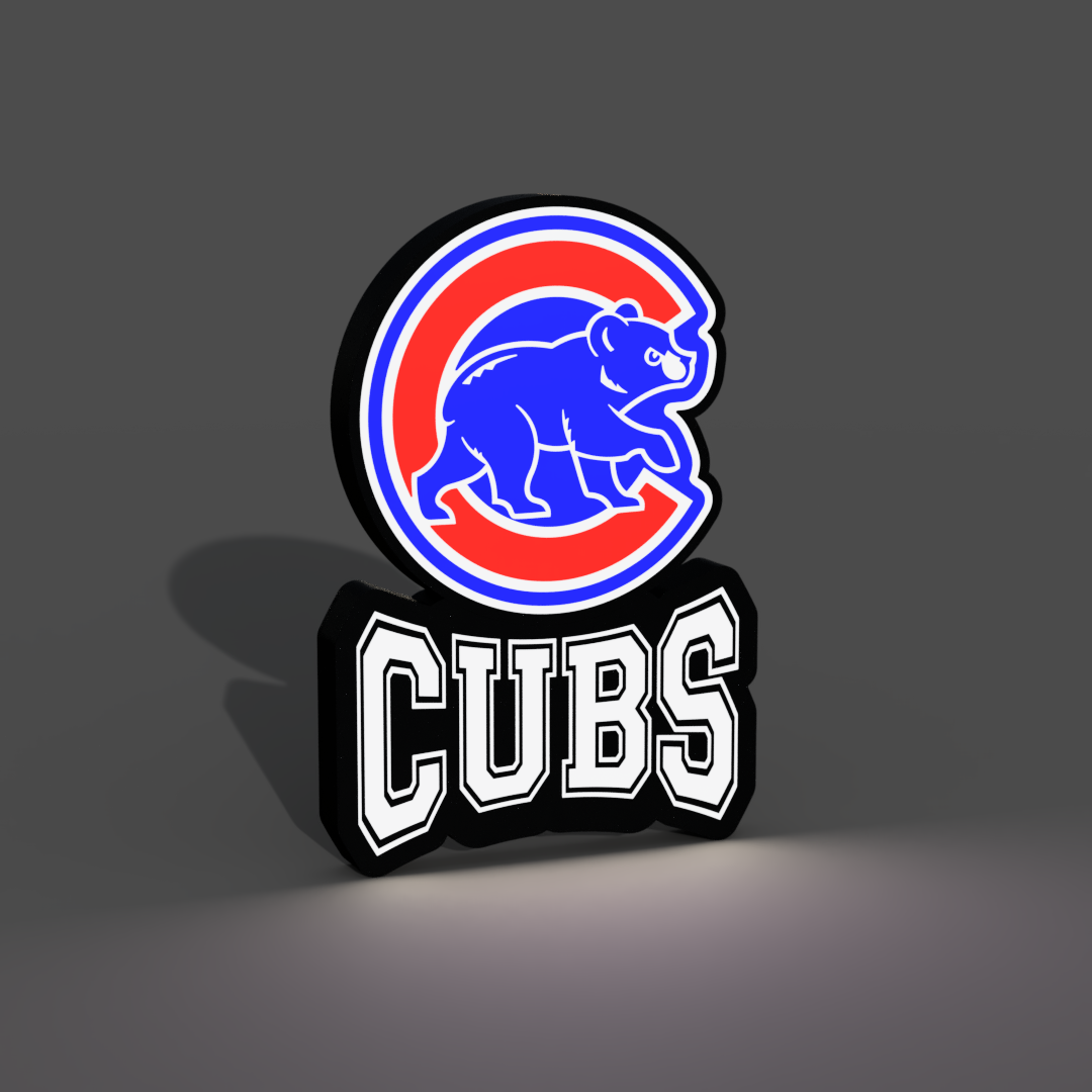 Chicago Cubs Lightbox LED Lamp