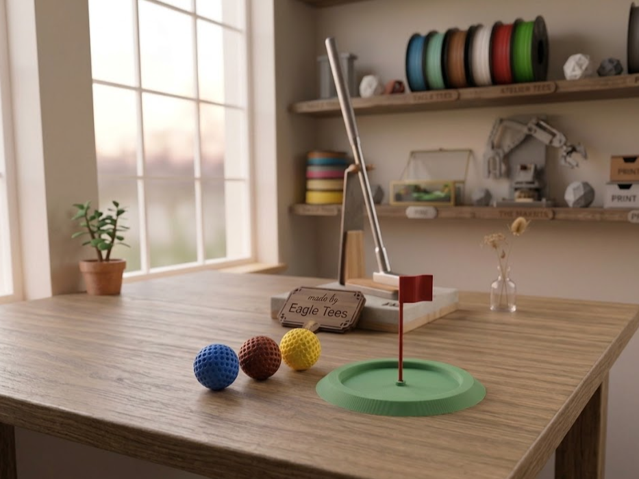 Mini Putt Hole and Flag