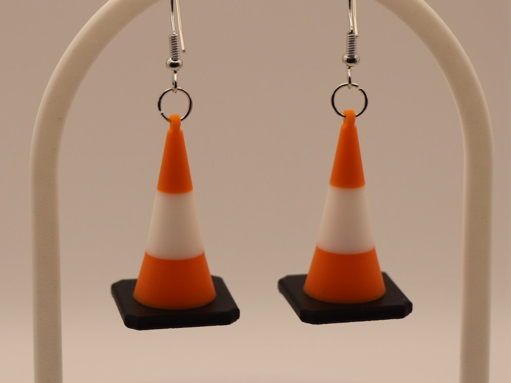 Traffic Cone Earrings