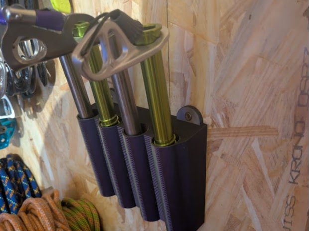 ice screw gear wall storage