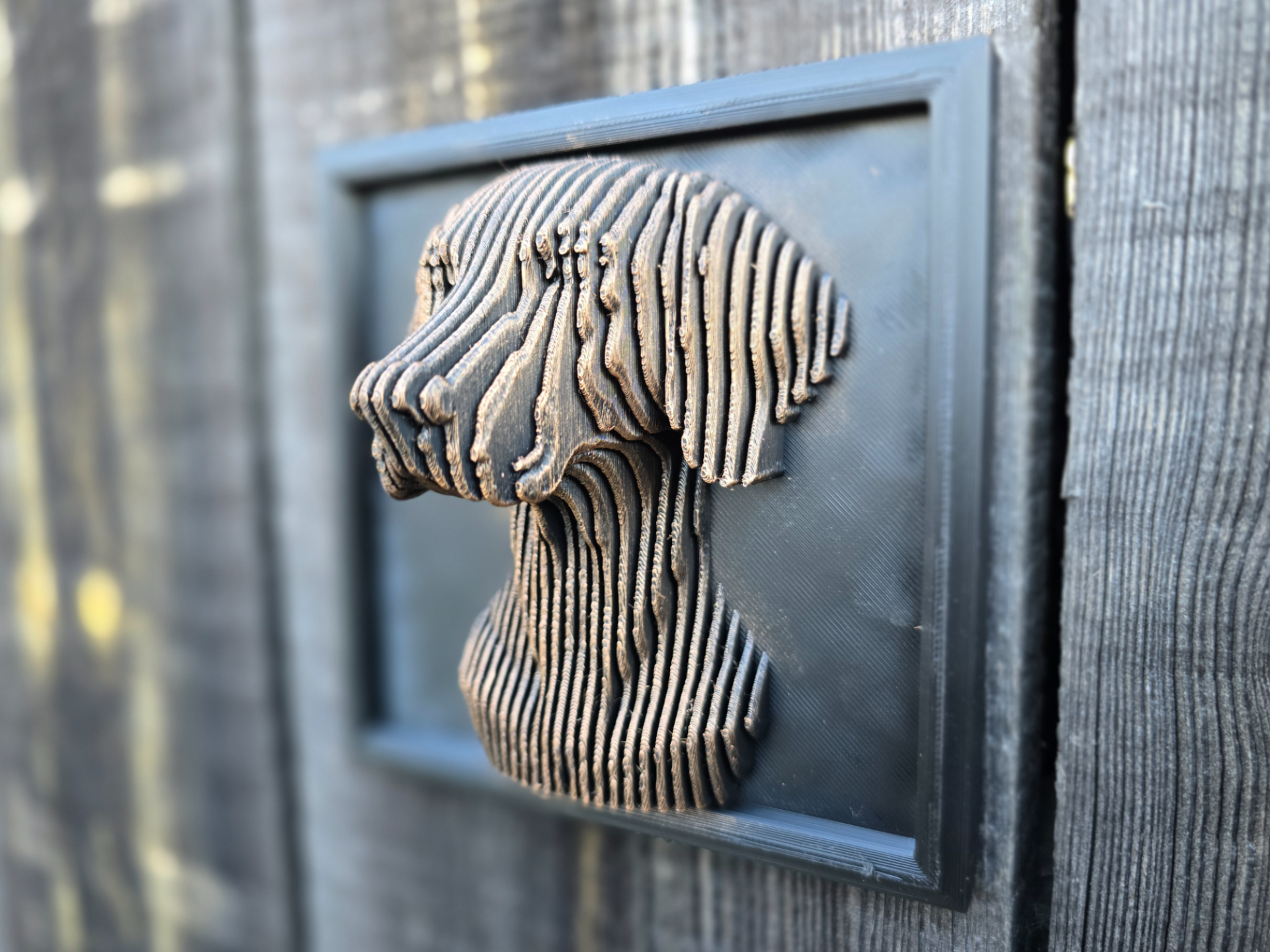 SLICED WEIMARANER —  Wall Decoration