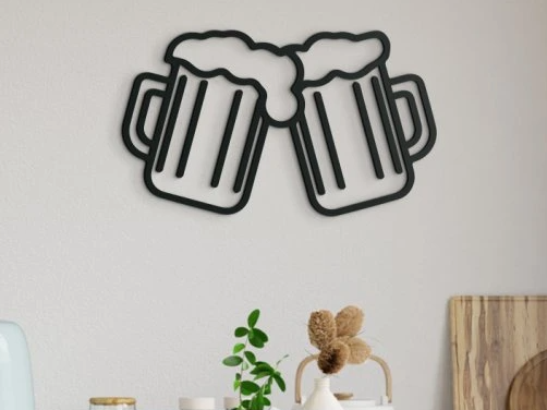 Beer Mugs Wall Art