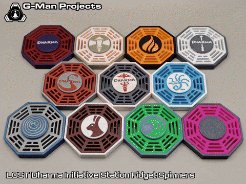 LOST Dharma Initiative Station Fidget Spinners