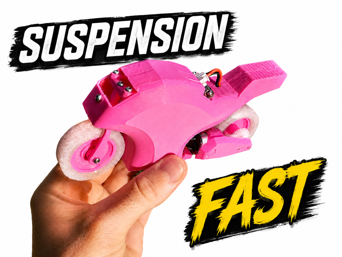 Motorbike RC, Cyberbrick Powered, with suspension