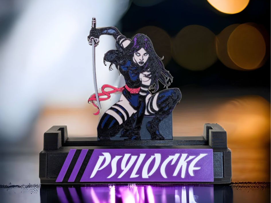 The Psylocke Slab Stand - Raw and Graded Comics