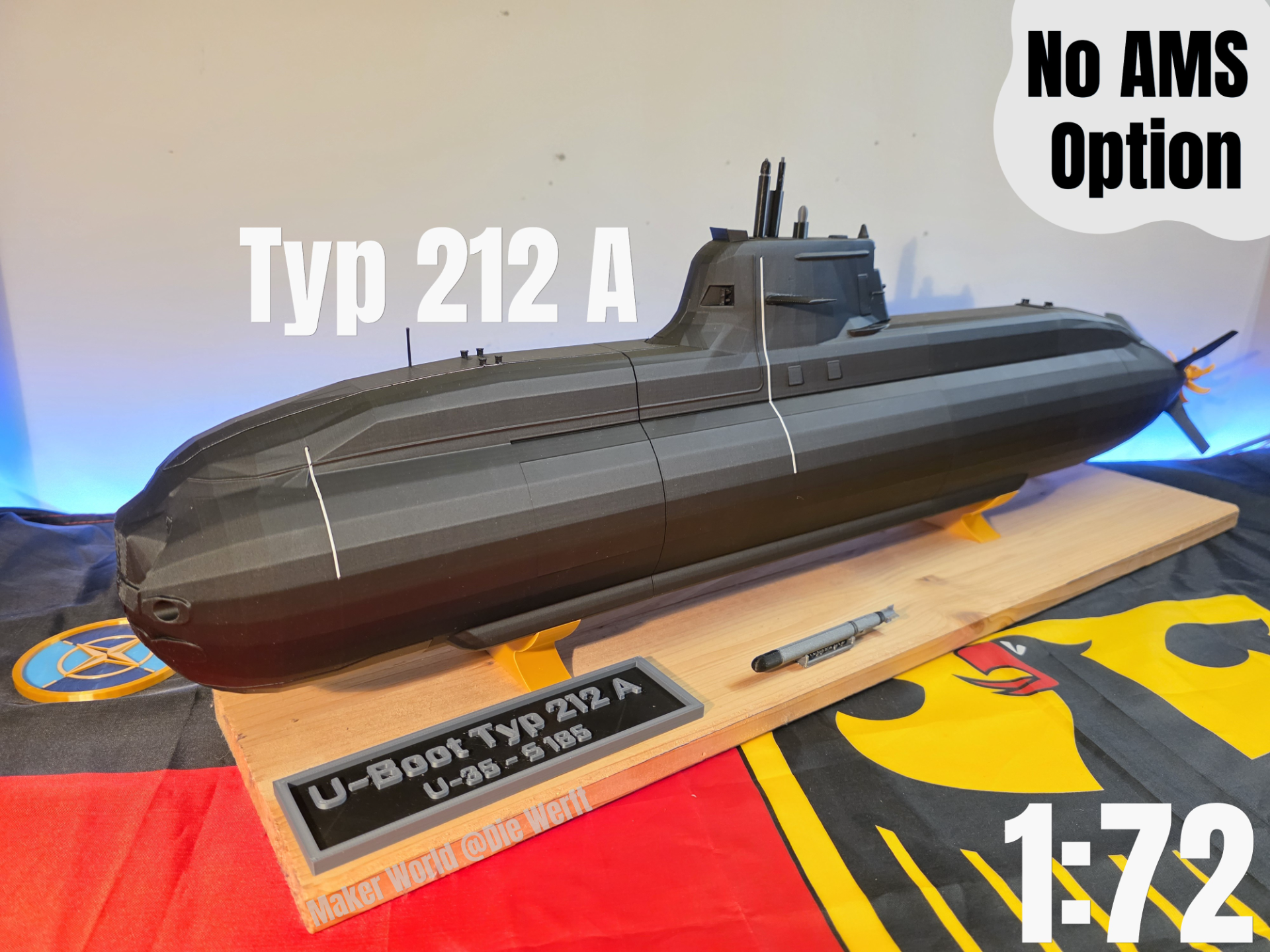 Typ 212 A Modern German Submarine 1:72