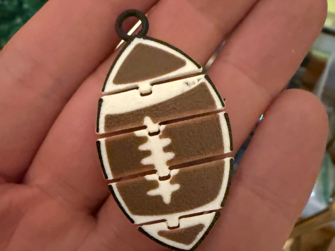 Flexi Football Keychain
