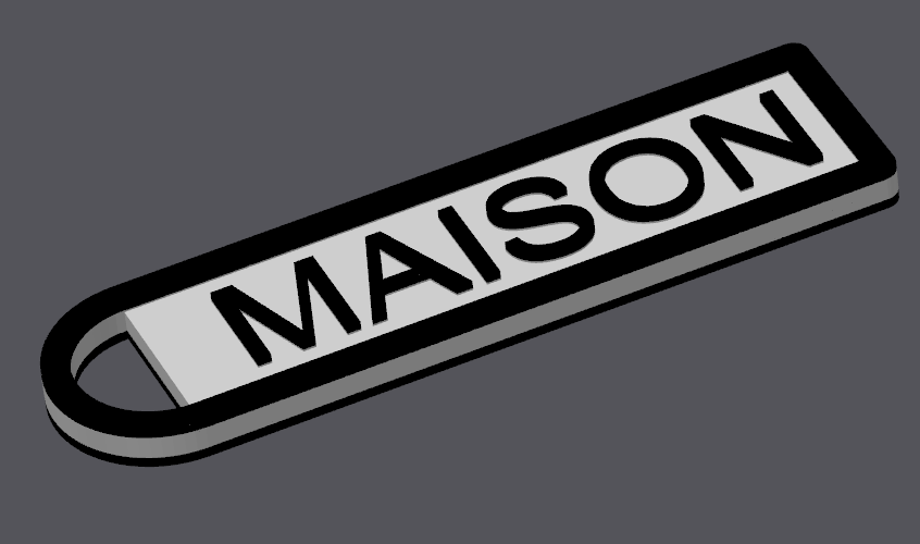 Porte clef Maison
