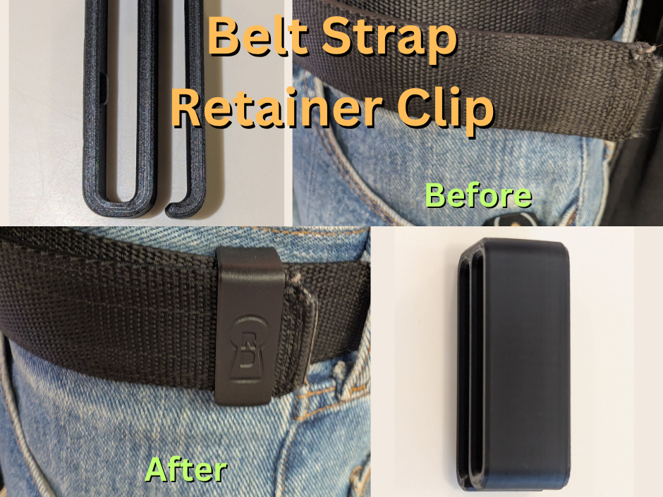 Belt Strap Retainer Clip