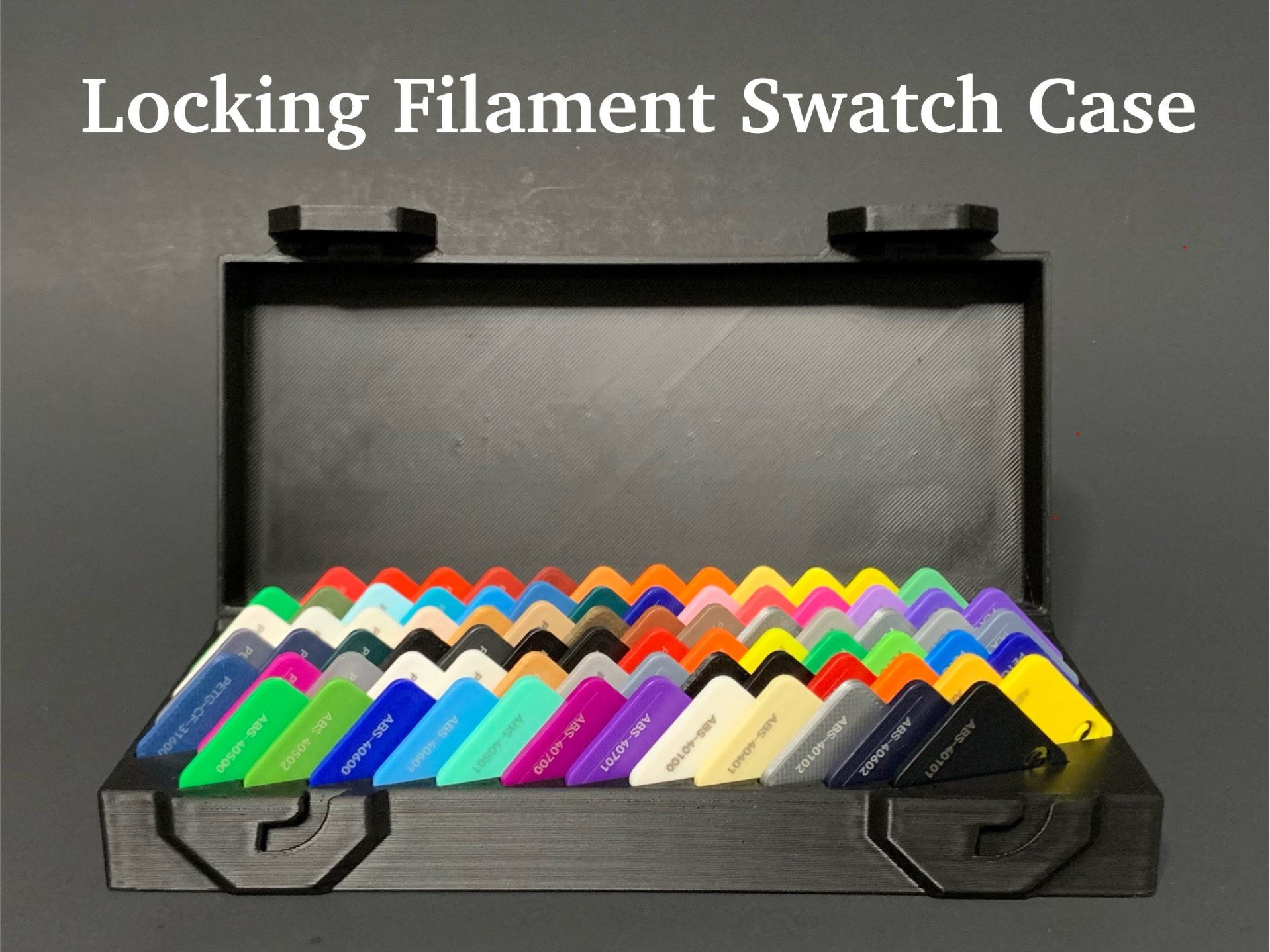 Locking Filament Swatch Case